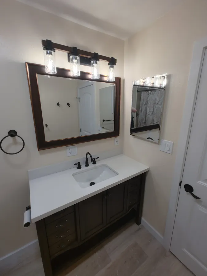 Bathroom vanity and lighting, White Mountains, AZ