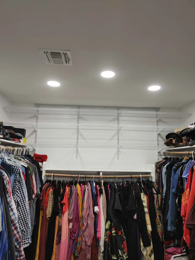 Closet lighting upgrade, White Mountains, AZ