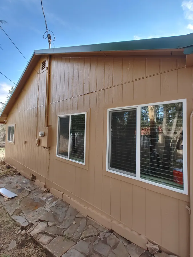 Exterior siding and window trim, White Mountains, AZ