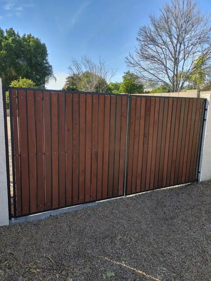 Fence and gate run, White Mountains, AZ