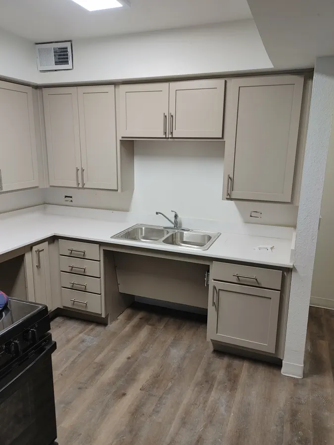 Kitchen cabinets and countertop, White Mountains, AZ