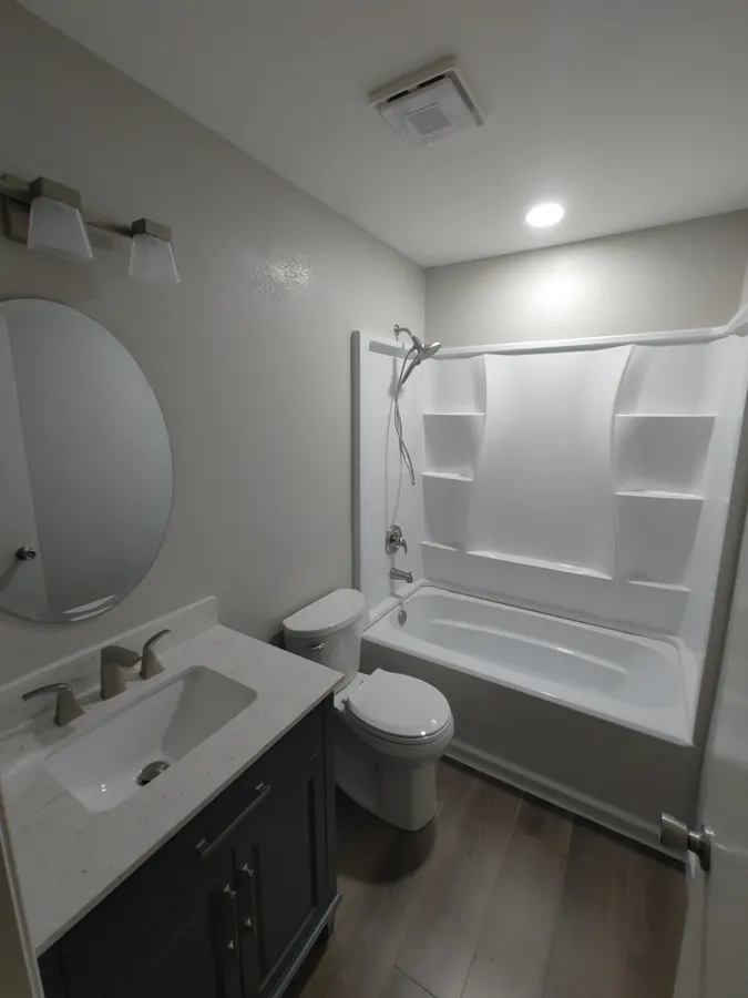 New tub surround and vanity, White Mountains, AZ