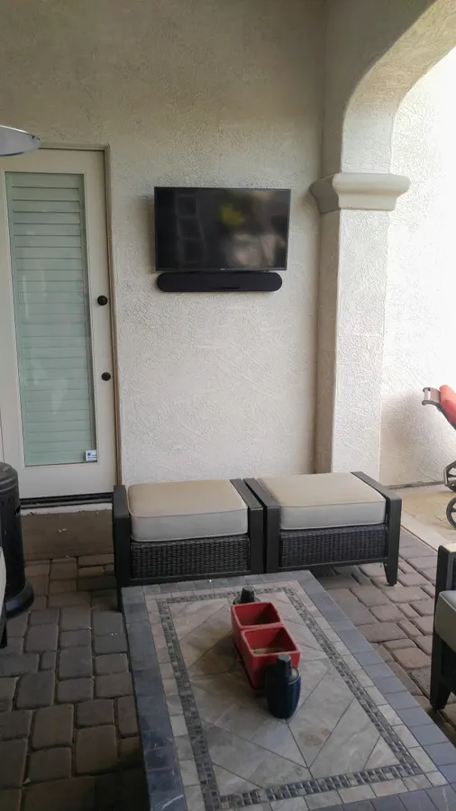 Outdoor patio TV mount, White Mountains, AZ