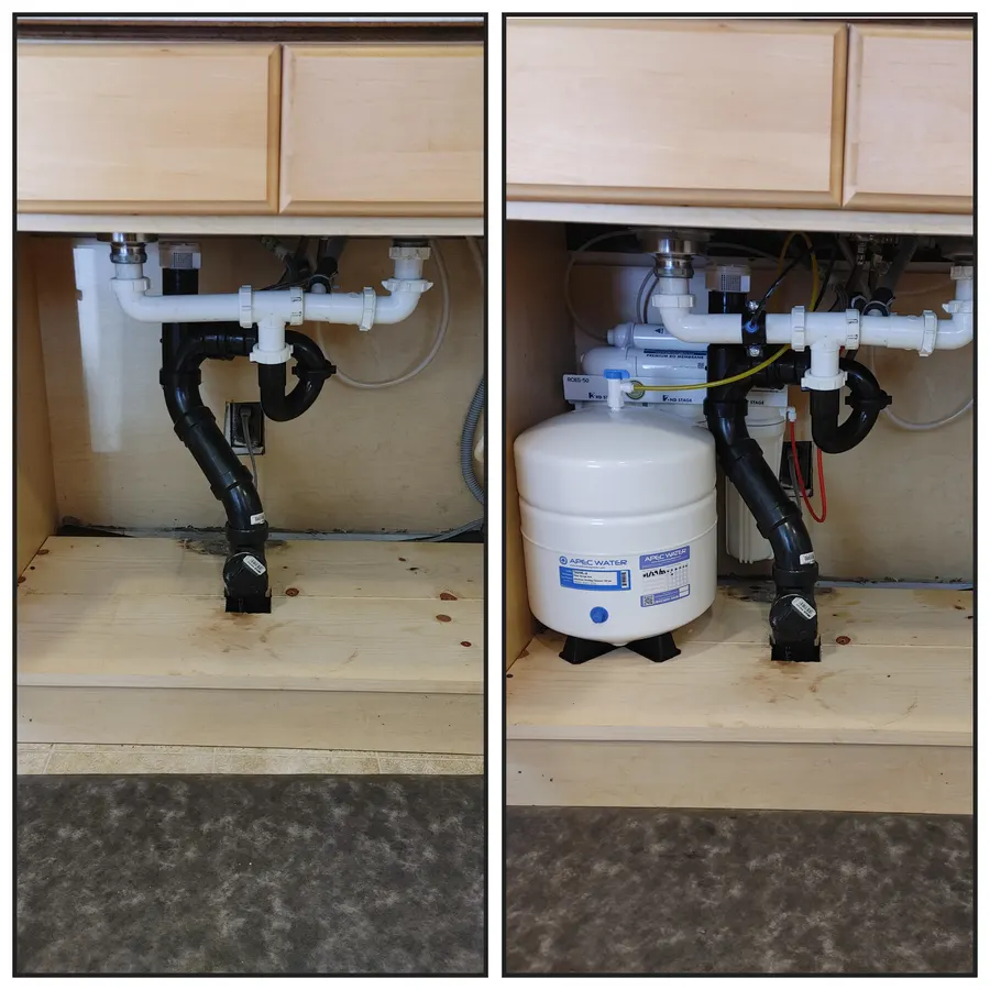 Under-sink RO system, White Mountains, AZ