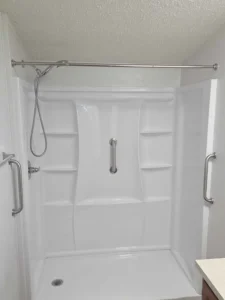 Tub to shower conversion after by Arc Property Services